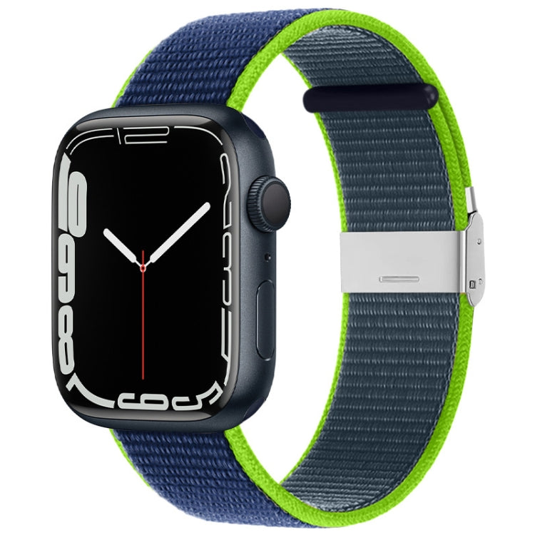 Bracelet en nylon avec boucle en métal, For Apple Watch Series 8&7 41mm / SE 2&6&SE&5&4 40mm / 3&2&1 38mm, For Apple Watch Ultra 49mm / Series 8&7 45mm / SE 2&6&SE&5&4 44mm / 3&2&1 42mm
