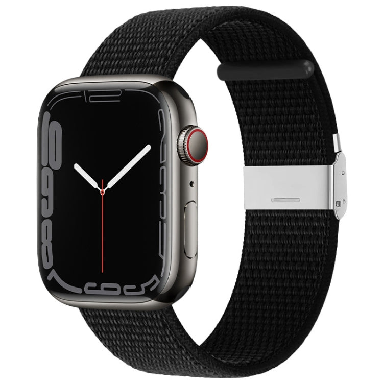 Bracelet en nylon avec boucle en métal, For Apple Watch Series 8&7 41mm / SE 2&6&SE&5&4 40mm / 3&2&1 38mm, For Apple Watch Ultra 49mm / Series 8&7 45mm / SE 2&6&SE&5&4 44mm / 3&2&1 42mm