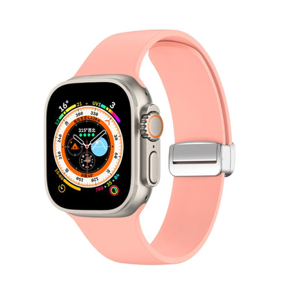 Bracelet de montre en silicone à boucle déployante, For Apple Watch Ultra 49mm, For Apple Watch Series 8&7 45mm / SE 2&6&SE&5&4 44mm / 3&2&1 42mm