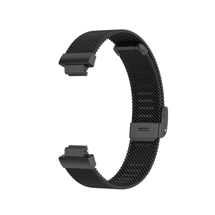Bracelet de montre en maille métallique en acier inoxydable pour Fitbit Inspire / Inspire HR / Ace 2, Size: L
