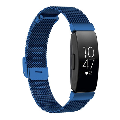 Bracelet de montre en maille métallique en acier inoxydable pour Fitbit Inspire / Inspire HR / Ace 2, Size: L