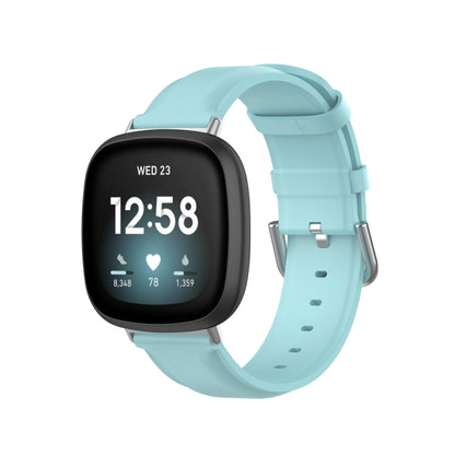 Bracelet de montre en cuir véritable, For Fitbit Versa 3 / Sense