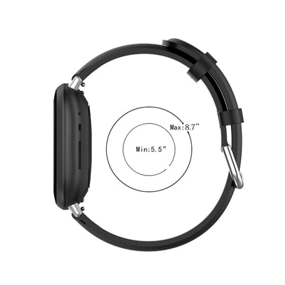 Bracelet de montre en cuir véritable, For Fitbit Versa 3 / Sense