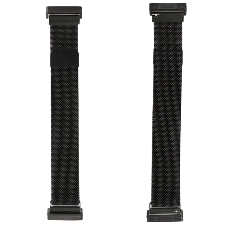 Bracelet de montre milanais à boucle fendue en métal magnétique 20 mm, For Fitbit Versa 4 / Versa 3