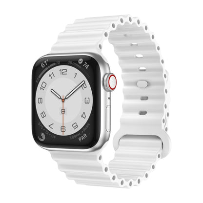 Bracelet de montre en silicone, For Apple Watch Ultra 49mm / Series 8&7 45mm / SE 2&6&SE&5&4 44mm, For Apple Watch Series 8&7 41mm / SE 2&6&SE&5&4 40mm / 3&2&1 38mm