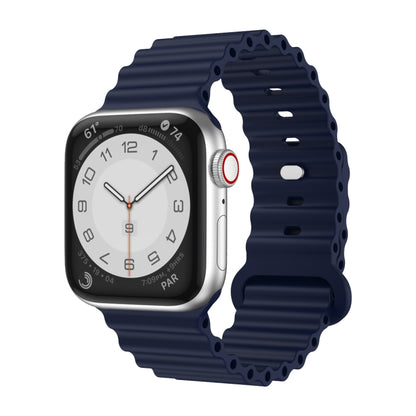Bracelet de montre en silicone, For Apple Watch Ultra 49mm / Series 8&7 45mm / SE 2&6&SE&5&4 44mm, For Apple Watch Series 8&7 41mm / SE 2&6&SE&5&4 40mm / 3&2&1 38mm