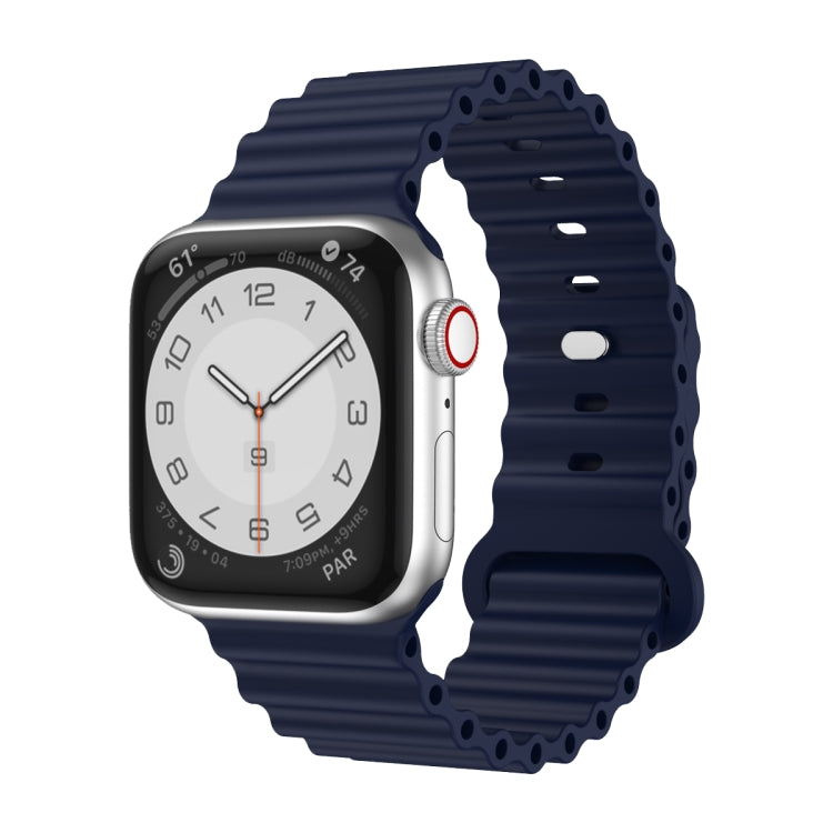 Bracelet de montre en silicone, For Apple Watch Ultra 49mm / Series 8&7 45mm / SE 2&6&SE&5&4 44mm, For Apple Watch Series 8&7 41mm / SE 2&6&SE&5&4 40mm / 3&2&1 38mm