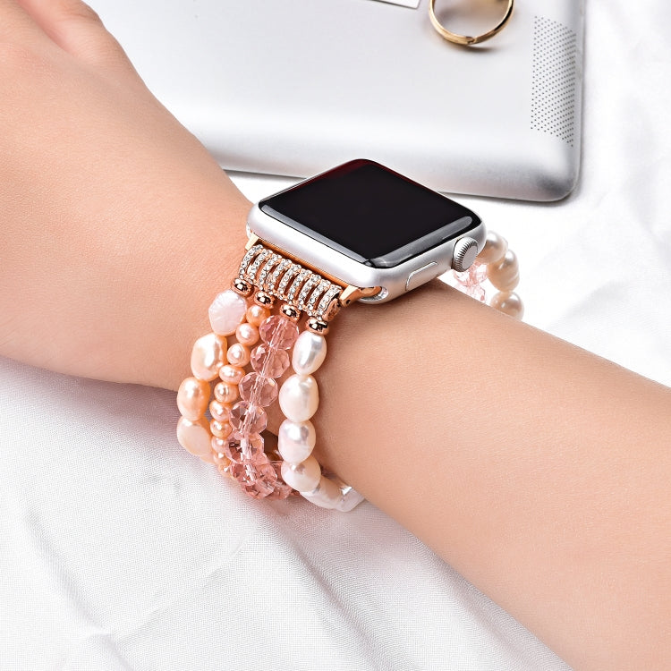 Perle Cristal Bracelet, For Apple Watch 5 & 4 40mm / 3 & 2 & 1 38mm, For Apple Watch 5 & 4 44mm / 3 & 2 & 1 42mm