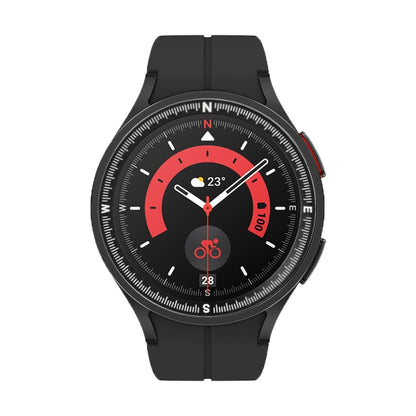Lunette de montre en métal à échelle de boussole, For Samsung Galaxy Watch 5 Pro