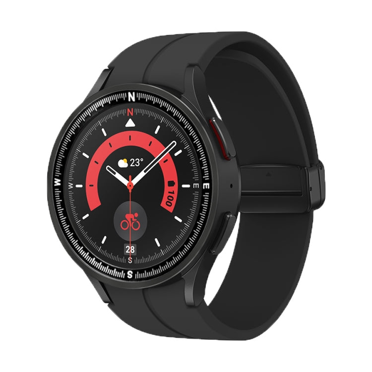 Lunette de montre en métal à échelle de boussole, For Samsung Galaxy Watch 5 Pro