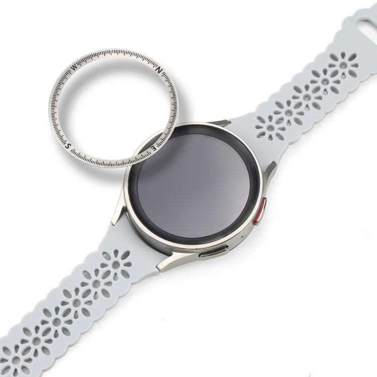 Lunette de montre en métal à échelle de boussole, For Samsung Galaxy Watch 5 Pro