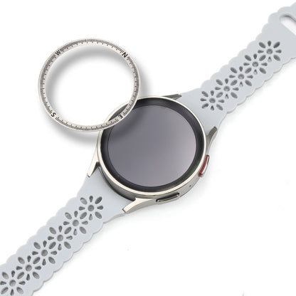 Lunette de montre en métal à échelle de boussole, For Samsung Galaxy Watch 5 Pro