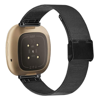 Bracelet de montre en métal à boucle Milan, For Fitbit Versa 3 / Sense, For Fitbit Versa 4 / Sense 2