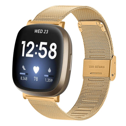 Bracelet de montre en métal à boucle Milan, For Fitbit Versa 3 / Sense, For Fitbit Versa 4 / Sense 2