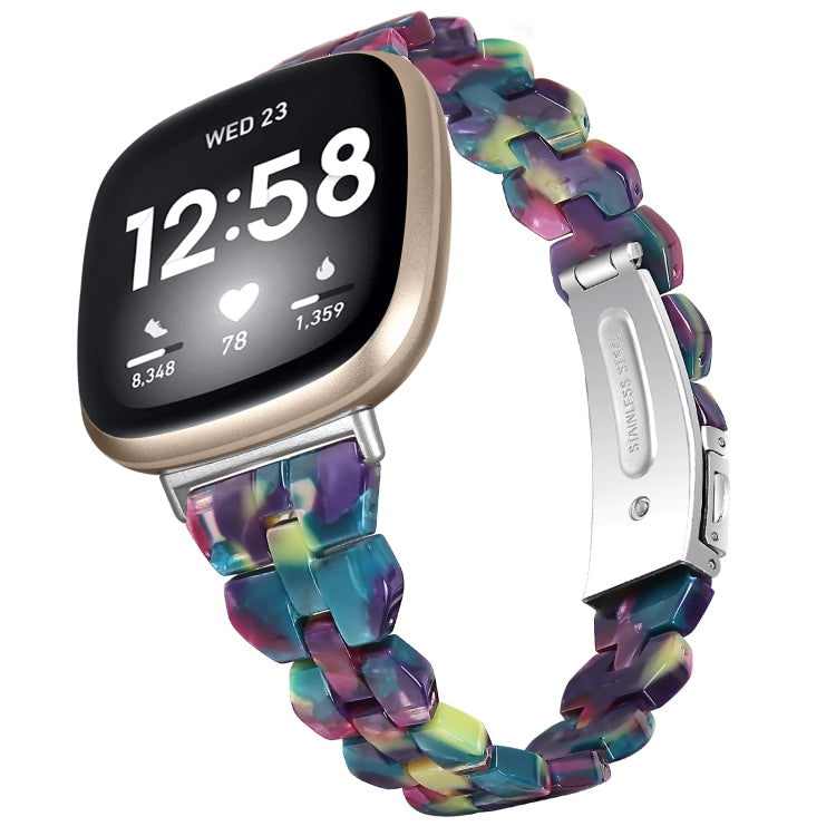 Bracelet de montre universel en résine Rhombus, For Fitbit Versa 3 / Sense, For Fitbit Versa 4 / Sense 2