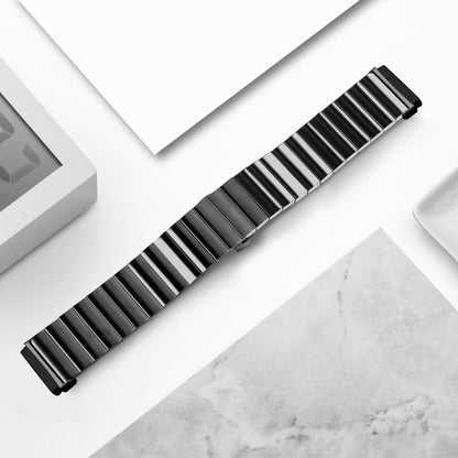 Bracelet de montre universel en métal avec boucle papillon, For Fitbit Versa 3 / Sense, For Fitbit Versa 4 / Sense 2