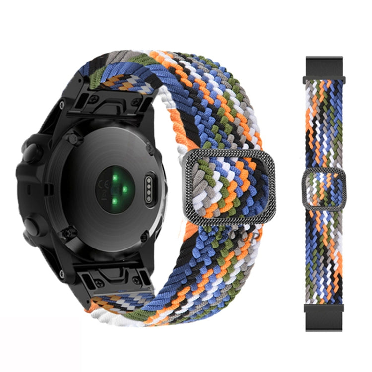 Bracelet de montre élastique en nylon tressé réglable, For Garmin Fenix 7X