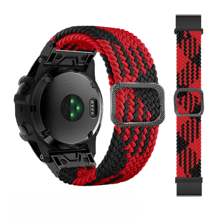 Bracelet de montre élastique en nylon tressé réglable, For Garmin Fenix 7X