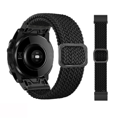 Bracelet de montre élastique en nylon tressé réglable, For Garmin Fenix 7X