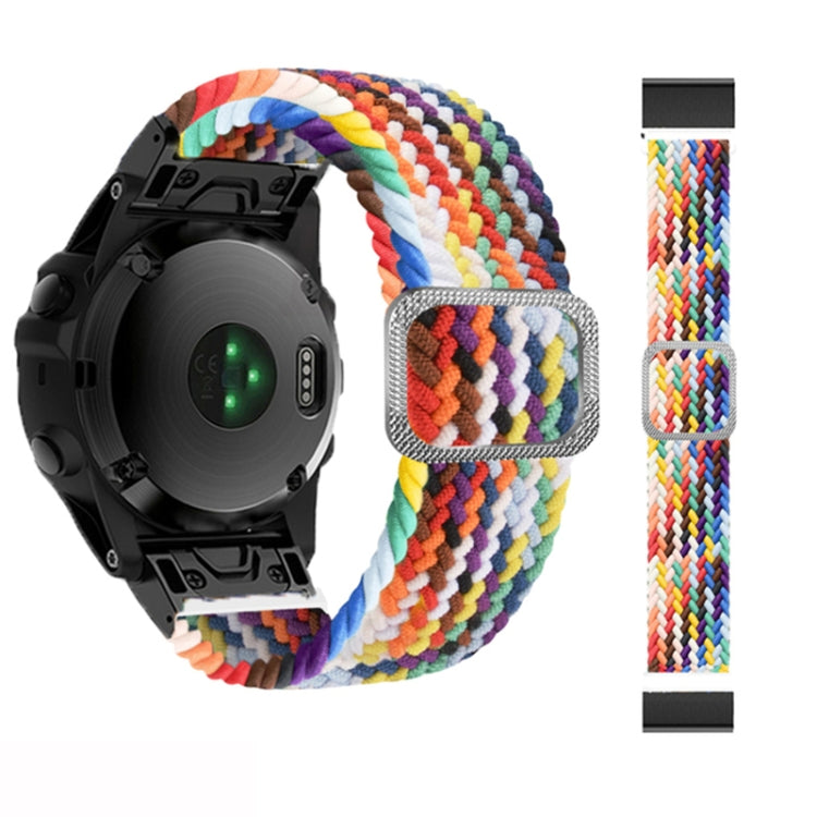 Bracelet de montre élastique en nylon tressé réglable, For Garmin Fenix 7X