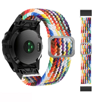 Bracelet de montre élastique en nylon tressé réglable, For Garmin Fenix 7X