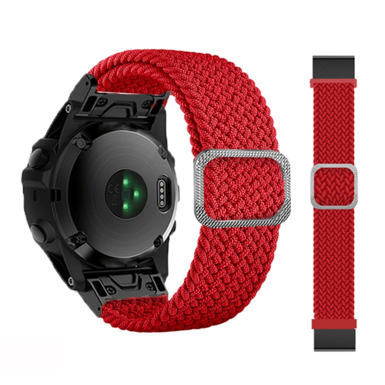 Bracelet de montre élastique en nylon tressé réglable, For Garmin Fenix 7