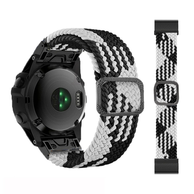 Bracelet de montre élastique en nylon tressé réglable, For Garmin Fenix 7