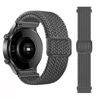 Bracelet de montre élastique en nylon tressé réglable, For Garmin Fenix 7