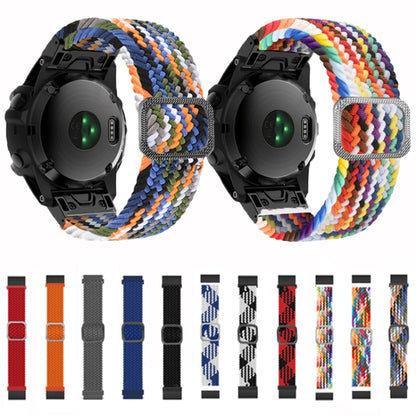 Bracelet de montre élastique en nylon tressé réglable, For Garmin Fenix 7