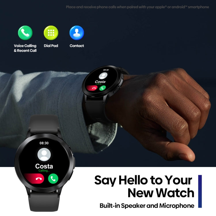 Zeblaze Btalk 2 La montre intelligente HD à écran rond de 1,3 pouces prend en charge les appels vocaux / la surveillance de la santé
