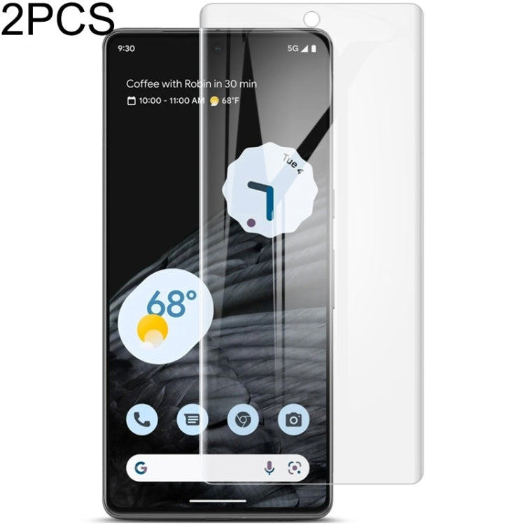 2pcs imak Protecteur avant de film hydrogel plein écran incurvé, For Xiaomi Redmi Note 12 Pro 5G China/Indian, For Xiaomi Redmi Note 12 Pro+ 5G China/Indian, For Google Pixel 7 Pro, For Google Pixel 7, For Apple Watch Ultra 3 / 2 / 1 49mm              ...