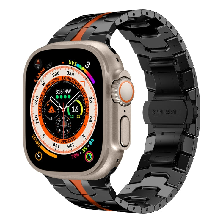 Bracelet de montre en acier, For Apple Watch Series 8&7 41mm / SE 2&6&SE&5&4 40mm / 3&2&1 38mm, For Apple Watch Ultra 49mm / Series 8&7 45mm / SE 2&6&SE&5&4 44mm / 3&2&1 42mm
