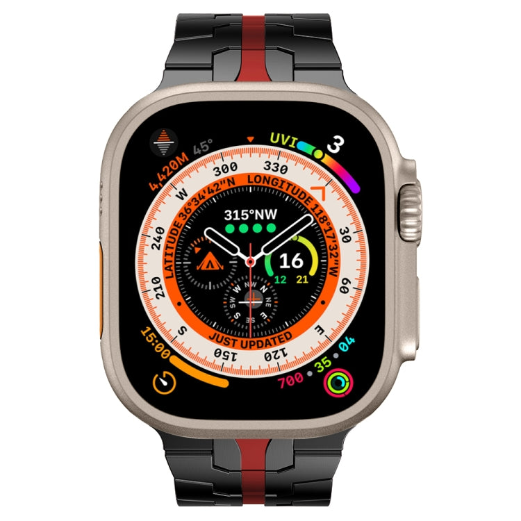 Bracelet de montre en acier, For Apple Watch Series 8&7 41mm / SE 2&6&SE&5&4 40mm / 3&2&1 38mm, For Apple Watch Ultra 49mm / Series 8&7 45mm / SE 2&6&SE&5&4 44mm / 3&2&1 42mm