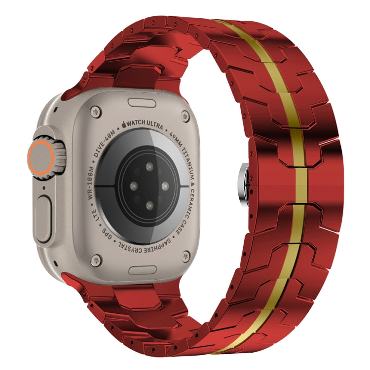Bracelet de montre en acier, For Apple Watch Series 8&7 41mm / SE 2&6&SE&5&4 40mm / 3&2&1 38mm, For Apple Watch Ultra 49mm / Series 8&7 45mm / SE 2&6&SE&5&4 44mm / 3&2&1 42mm
