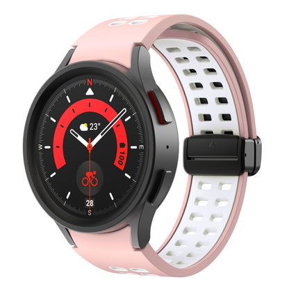 Bracelet de montre en silicone à boucle déployante à double rangée, For Samsung Galaxy Watch5 Pro