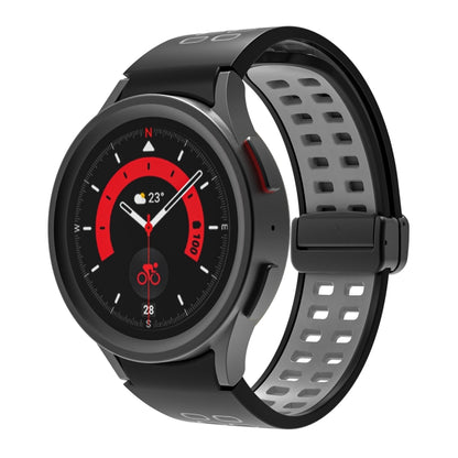 Bracelet de montre en silicone à boucle déployante à double rangée, For Samsung Galaxy Watch5 Pro