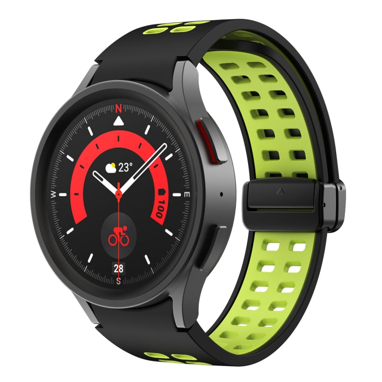 Bracelet de montre en silicone à boucle déployante à double rangée, For Samsung Galaxy Watch5 Pro