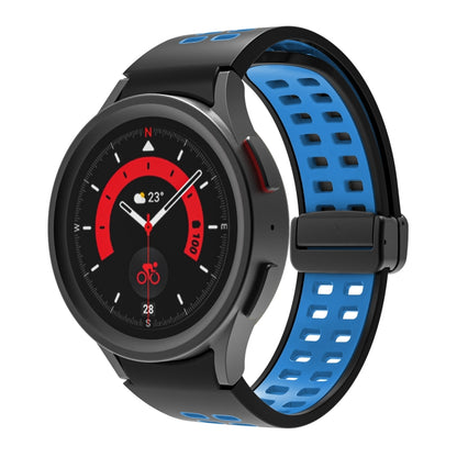 Bracelet de montre en silicone à boucle déployante à double rangée, For Samsung Galaxy Watch5 Pro