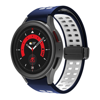 Bracelet de montre en silicone à boucle déployante à double rangée, For Samsung Galaxy Watch5 Pro