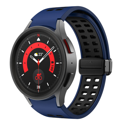 Bracelet de montre en silicone à boucle déployante à double rangée, For Samsung Galaxy Watch5 Pro