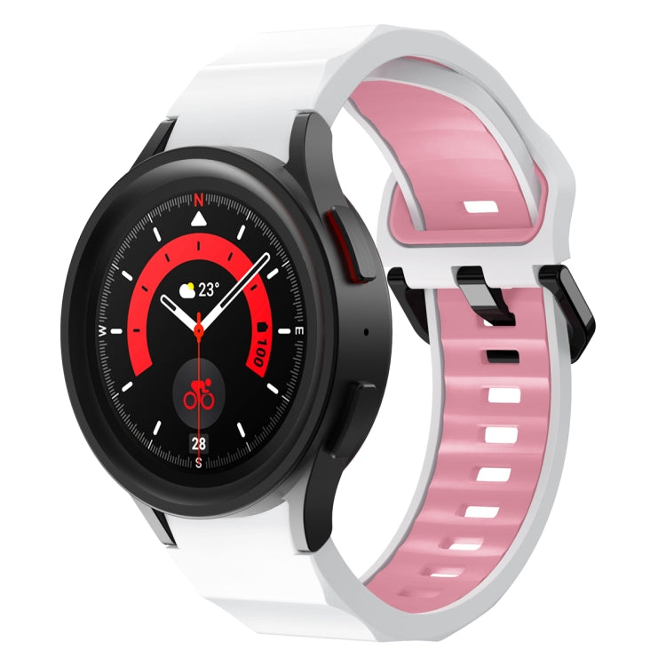 Bracelet de montre en silicone bicolore Wave, For Samsung Galaxy Watch5 Pro