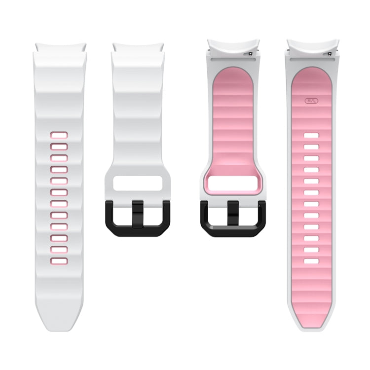 Bracelet de montre en silicone bicolore Wave, For Samsung Galaxy Watch5 Pro