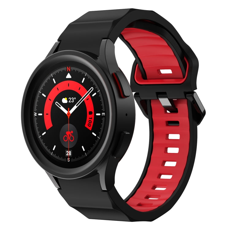 Bracelet de montre en silicone bicolore Wave, For Samsung Galaxy Watch5 Pro