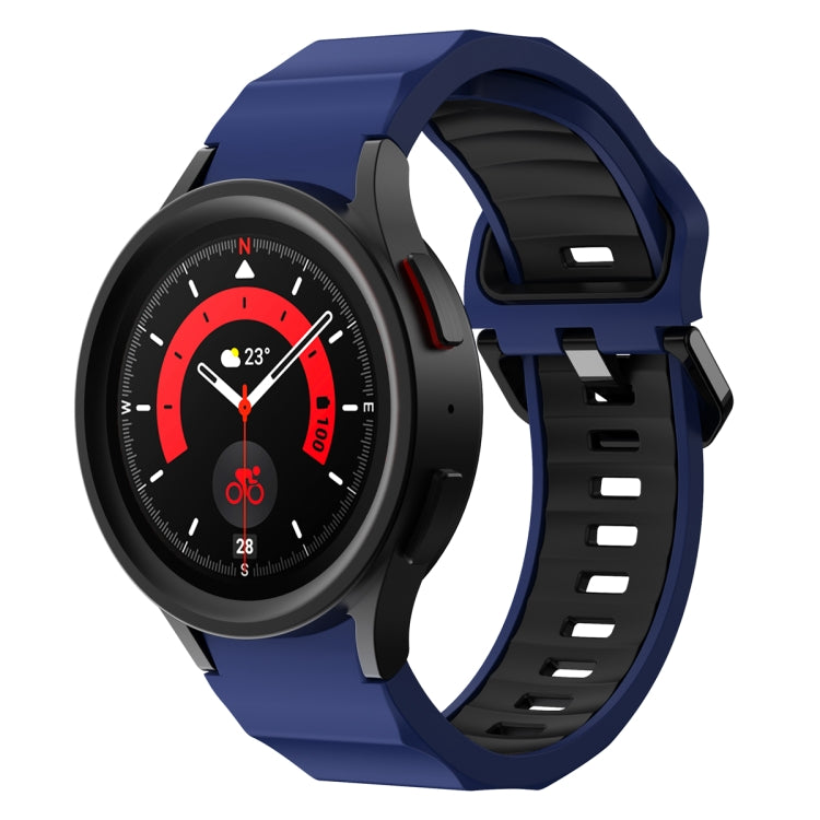 Bracelet de montre en silicone bicolore Wave, For Samsung Galaxy Watch5 Pro