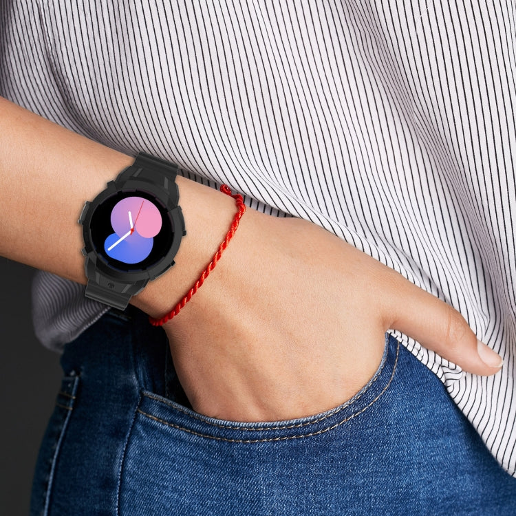 Bracelet de montre en silicone Armor + étui de protection, For Samsung Galaxy Watch5 40mm, For Samsung Galaxy Watch5 44mm, For Samsung Galaxy Watch4 40mm, For Samsung Galaxy Watch4 44mm