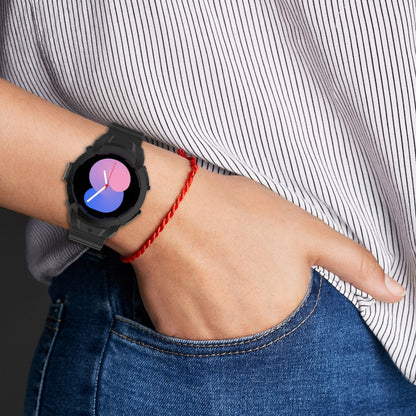 Bracelet de montre en silicone Armor + étui de protection, For Samsung Galaxy Watch5 40mm, For Samsung Galaxy Watch5 44mm, For Samsung Galaxy Watch4 40mm, For Samsung Galaxy Watch4 44mm