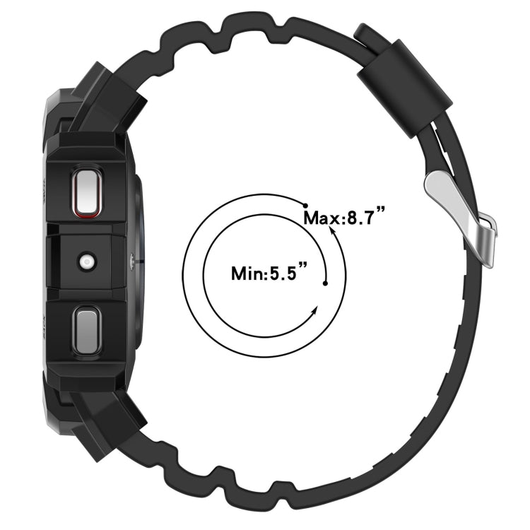 Bracelet de montre en silicone Armor + étui de protection, For Samsung Galaxy Watch5 40mm, For Samsung Galaxy Watch5 44mm, For Samsung Galaxy Watch4 40mm, For Samsung Galaxy Watch4 44mm