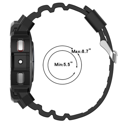 Bracelet de montre en silicone Armor + étui de protection, For Samsung Galaxy Watch5 40mm, For Samsung Galaxy Watch5 44mm, For Samsung Galaxy Watch4 40mm, For Samsung Galaxy Watch4 44mm
