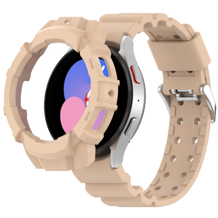 Bracelet de montre en silicone Armor + étui de protection, For Samsung Galaxy Watch5 40mm, For Samsung Galaxy Watch5 44mm, For Samsung Galaxy Watch4 40mm, For Samsung Galaxy Watch4 44mm
