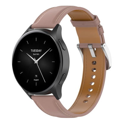 Bracelet de montre en cuir véritable de 22 mm, For Huawei Watch Buds/Xiaomi Watch S2